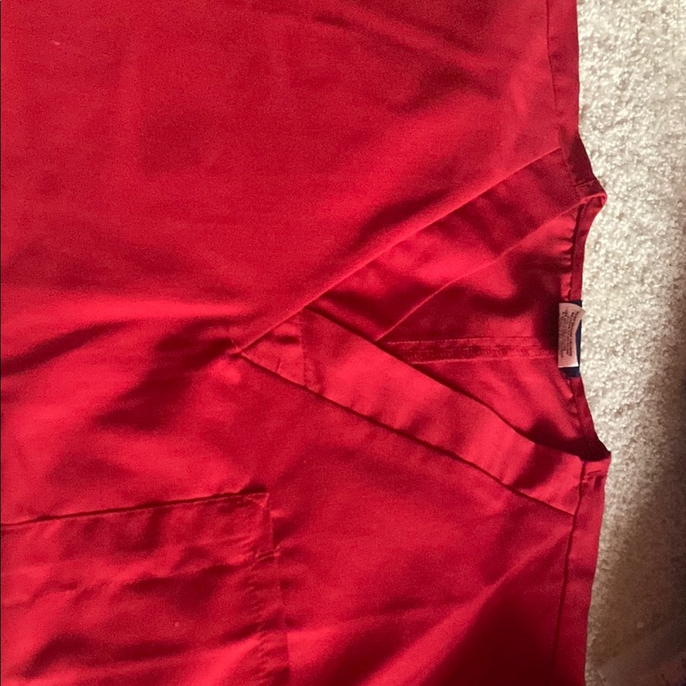 Cherokee Authentic Red Scrub Set - image 1